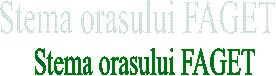 Stema orasului FAGET