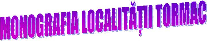 MONOGRAFIA LOCALITĂȚII TORMAC